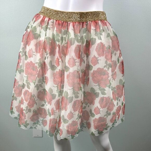 Disney Beauty and The Beast Belle Rose Tutu Puffy Short Skirt size XL 14/16 - Picture 1 of 8